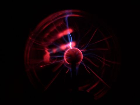 1995 Ford Bronco - A plasma ball displays colorful electrical tendrils emanating from a central sphere.