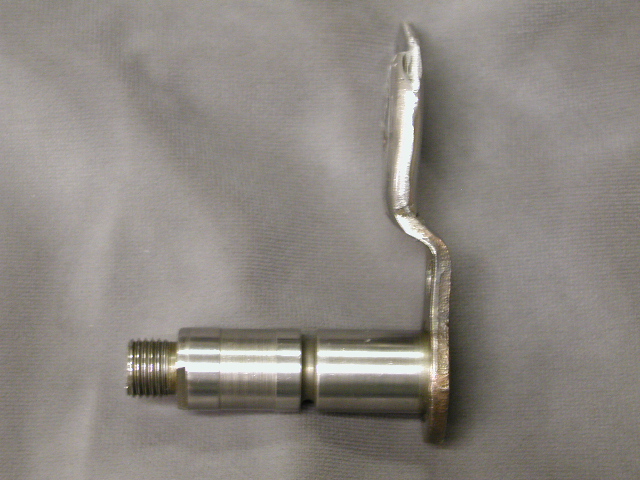 AOD shift lever modified to work with 67  Ranchero column shift.