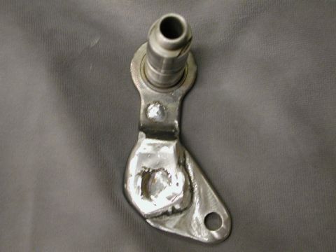 1967 Ford Ranchero - AOD shift lever modified to work with 67 Ranchero column shift. Pivot point changed from 2.5" to 3.0" and moved forward (clockwise) about 1…