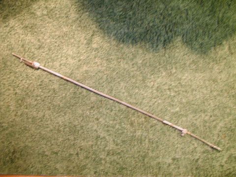 1967 Ford Ranchero - Homebuilt TV cable for the AOD conversion. This started out life as an E-brake cable for a 67 MGB. Total out of pocket expense $0.00!