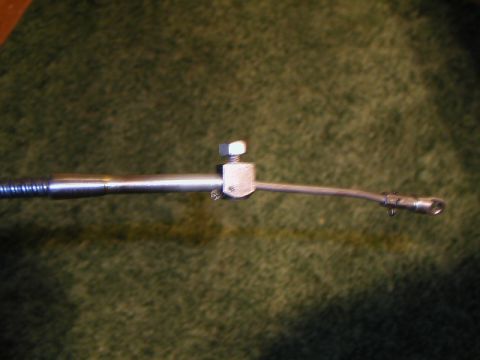1967 Ford Ranchero - Twisted outer shield fits into turned sleeve brazed into a section of 3/8" brake line. The brake line is safety wired into the locating blo…