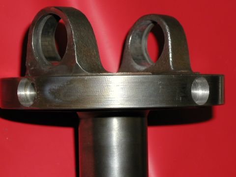 1967 Ford Ranchero - Closer view of the magnet cavities drilled into the 85 yoke.