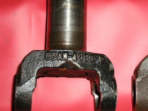 1967 Ford Ranchero - Part number on the C-4 yoke indicates a 65 on application. There weren't any numbers on the other two yokes...