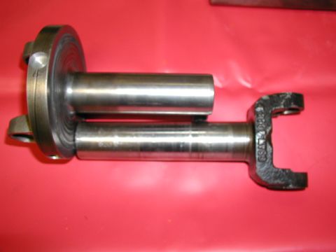 1967 Ford Ranchero - The length difference between yokes is obvious. A C-4 or C-6 yoke can be used with the AOD if it's cut down to the correct length.