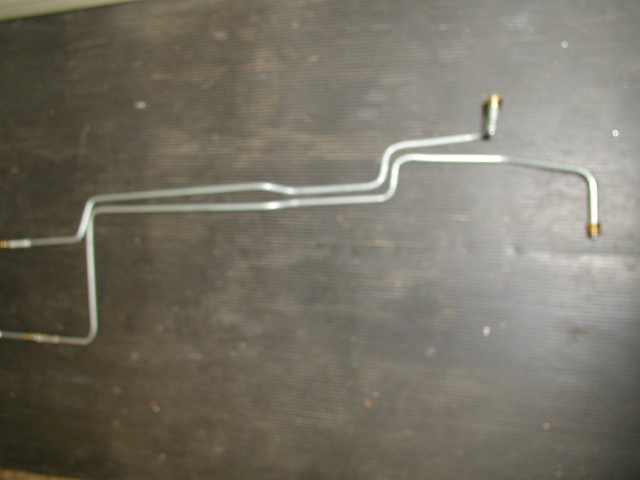 New transmission cooler lines fabricated from 3/8" brake line.