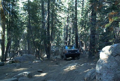 1986 Ford Bronco - This is Adam's XJ with a new water pump. :) He's running 31s with 3" of lift. He aired down to 10 lbs and didn'g bother disconnecting his s…