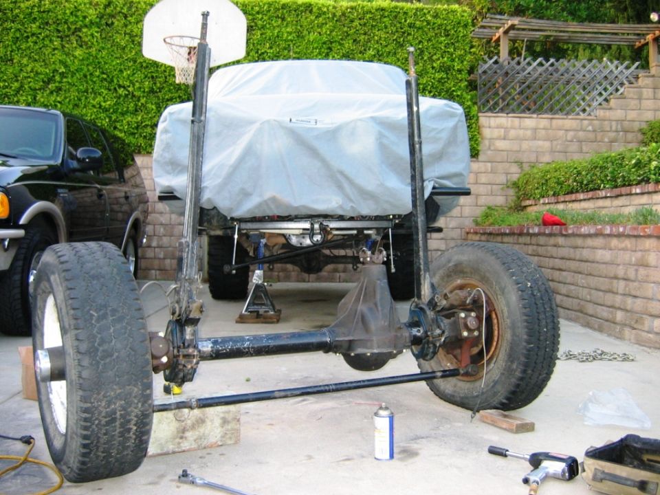 radius arms mounted but still need some 1/2" spacers