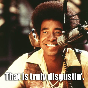 1993 Ford Bronco - A man wearing headphones and a microphone smiles broadly, with superimposed text.