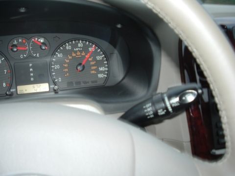 1966 Land Rover Discovery - Interior view of a vehicle's dashboard, including the speedometer and gear selector.