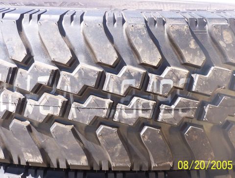 1979 Ford Bronco - This image shows a close-up of a tire's tread pattern, not a 1979 Ford Bronco.