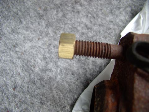 1990 Lincoln Town Car - Manifold studs and regular steel nuts usually "become one" with the universe given time and salt. If you ever plan on getting these off aga…
