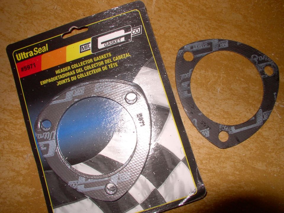 I use these Mr. Gasket ultra-seal header gaskets, to connect the reducer to the cat and I've never burned them out yet. Not bad for $5 a pair. I also coat them in high heat, sensor safe, Permatex Ultra Copper gasket goo too.
