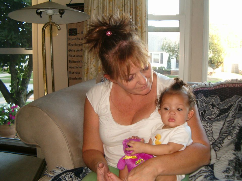 Grandma and her Birthday present AKA Princess Jada