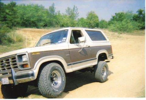 1982 Ford Bronco - This 1982 Ford Bronco is shown on an off-road trail.