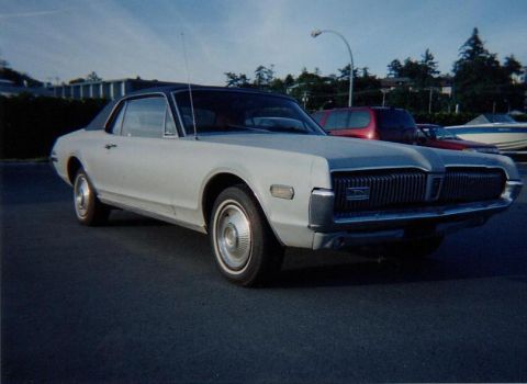 1968 Mercury Cougar - This 1968 Mercury Cougar is seen from a 3/4 front angle, parked on asphalt.