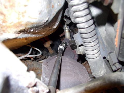 1990 Lincoln Town Car - We loosened off the headpipes with heat, impact chisel, penetrating fluid and the ratchet.