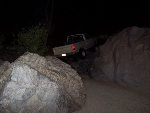 1981 Ford F-150 - Through the squeeze, climbing out the rocks on the other side