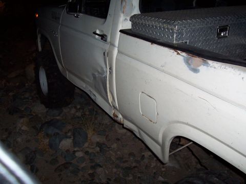 1981 Ford F-150 - Dent on door