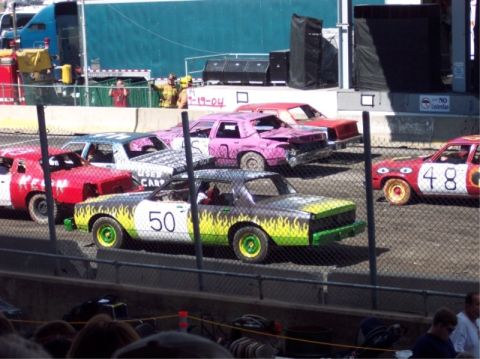 1987 Mercury Grand Marquis - Nice paint job on this Chevy, he won 75 bucks and a trophy for it.