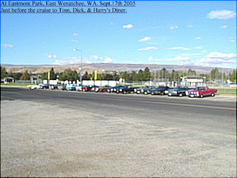 1967 Ford Ranchero - Cars parked at Eastmont Park before a cruise in Wenatchee, WA.