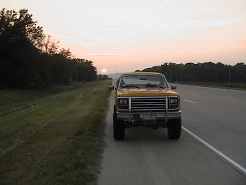 1986 Ford Bronco - Sunset on the way to Disney. Friday Sept. 23