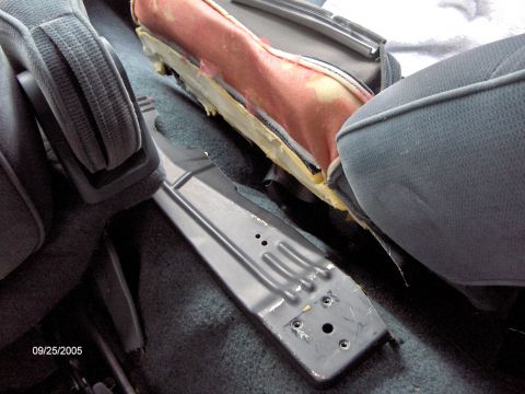 1996 Mercury Grand Marquis - Cutting the seat for console, AHH!