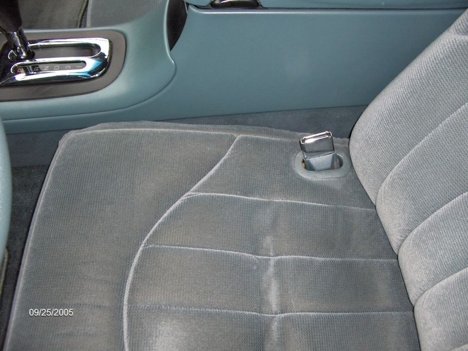 A closeup of cut seat, not tweeked yet also not color difference is due to camera flash.