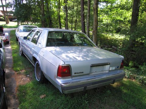1991 Ford LTD Crown Victoria - Rear view of a 1991 Ford Crown Victoria LTD parked outdoors next to trees. A second vehicle is visible.