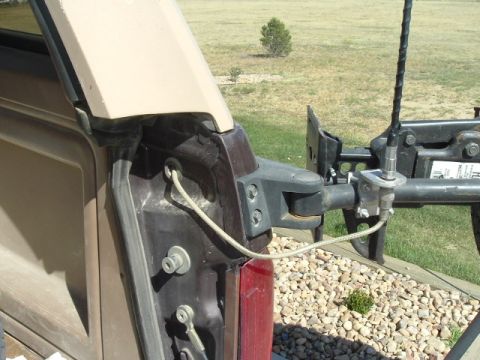 1989 Ford Bronco - Where my coax comes out of my back