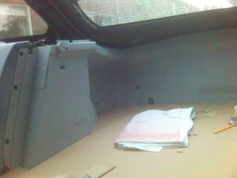 1994 Ford Probe - Interior view of the trunk area of a 1994 Ford Probe.