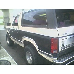 1981 Ford Bronco - This two-tone 1981 Ford Bronco is shown from the rear quarter angle.
