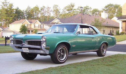 1967 Pontiac Lemans - This classic muscle car is a 1967 Pontiac GTO, not a Lemans.