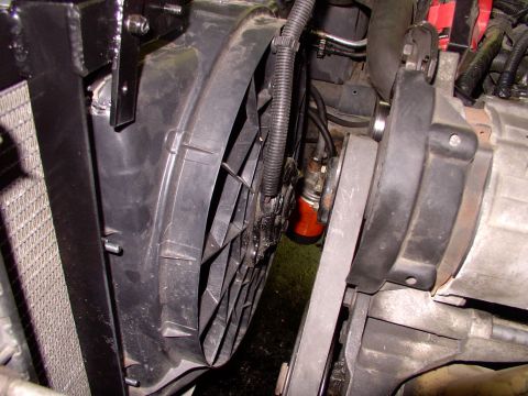 1990 Lincoln Town Car - Plenty more room than the stock clutch fan's shroud gives you, in every way. I drilled and tapped the little welded (and nutted) tab in the…