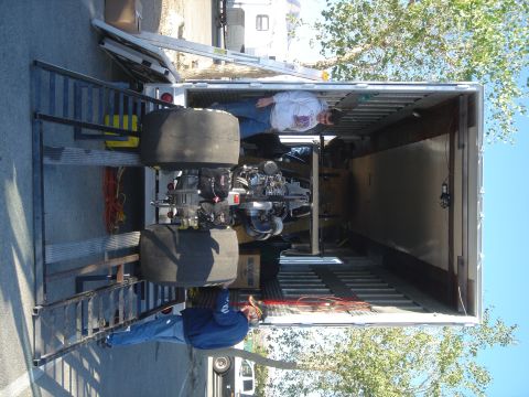 2003 Dodge 3500 - Trip to Los Angeles County Raceway. The new tractor trailer is finished and everything made it in one piece!