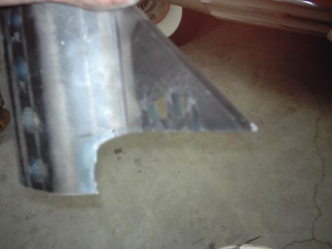 1978 Ford Bronco - Fabricated metal part with weld marks and cut edges, likely for a custom build.
