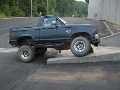 1985 Ford Bronco II - This 1985 Ford Bronco II is positioned on a concrete ramp.