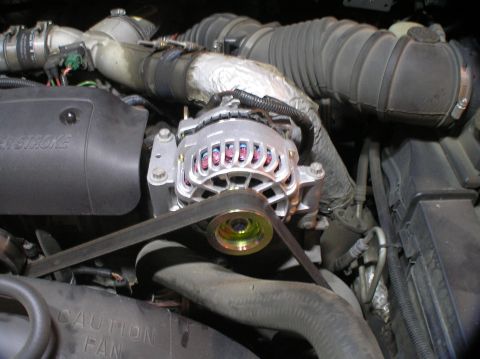 2000 Ford Excursion - Alternator replacement is complete.