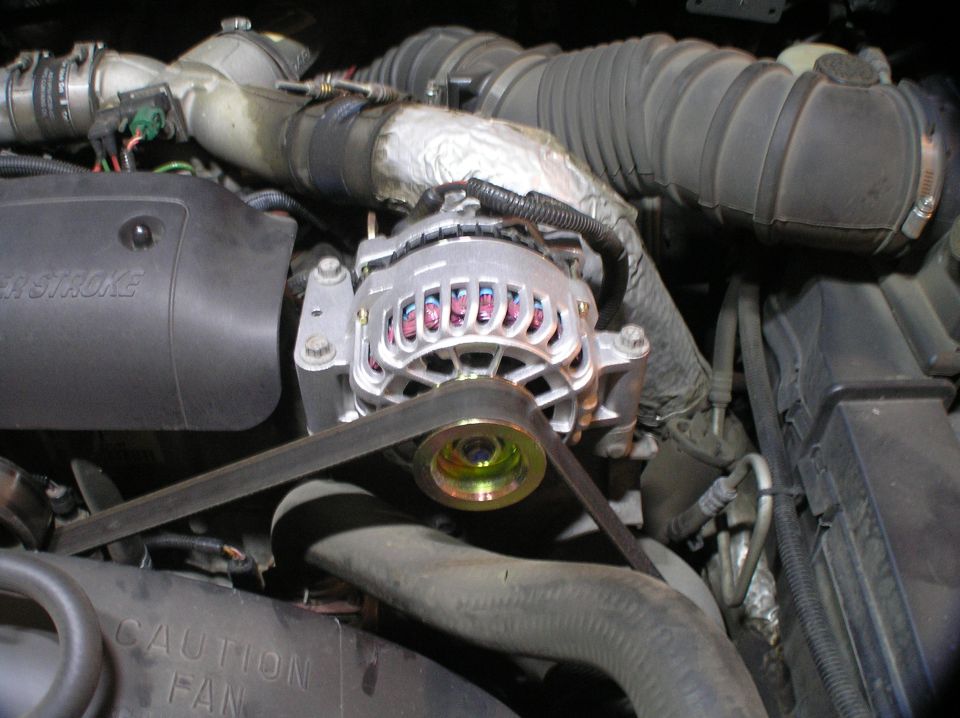 Alternator replacement is complete.