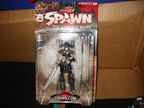 1991 Ford Bronco - Spawn The Samurai Wars action figure, Lotus Angel Warrior, in original packaging.