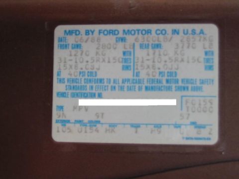 1988 Ford Bronco - 1988 Eddie Bauer bronco. AOD transmission and limited slip rear end.