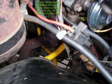 1986 Ford Bronco - EGR Tube Installed - Side View