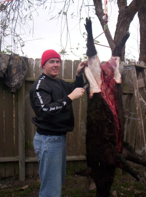 1986 Ford Bronco - Skinning a 200+lb Russion Boar