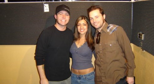 Three people posing for a photo