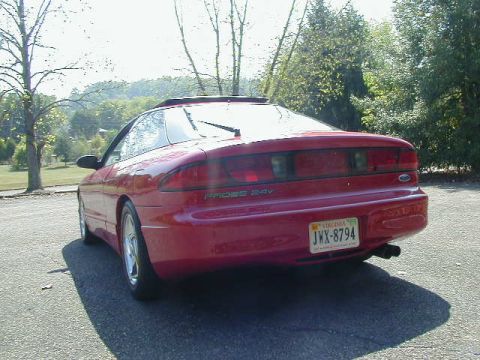 1997 Ford Probe - Rear view of a red 1997 Ford Probe GT with a Virginia license plate.