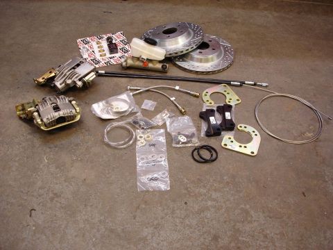 1966 Ford Fairlane - Parts and pieces. All for the rear end, except for the master cylinder and proportion valve, of course. Rear kit part# is 4262036.