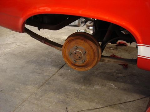 1966 Ford Fairlane - Old rear drum. They were noisey. Despite my maintenence. Bye Bye.