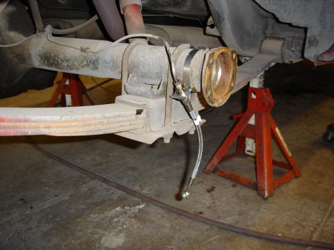 1966 Ford Fairlane - New brake line on.