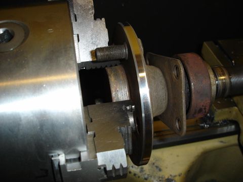 1966 Ford Fairlane - You can see the shiny new surface where the axle flange was machined.