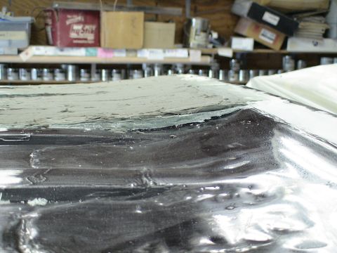 1993 Ford C-350 (Centurion Conversions) - 2 gallons of Duraglas fiberglass filled filler