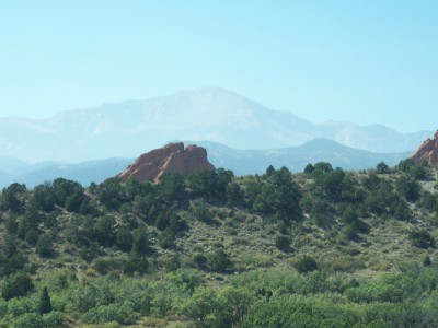 1972 Ford Ranchero - Rocky landscape with mountains in the background.